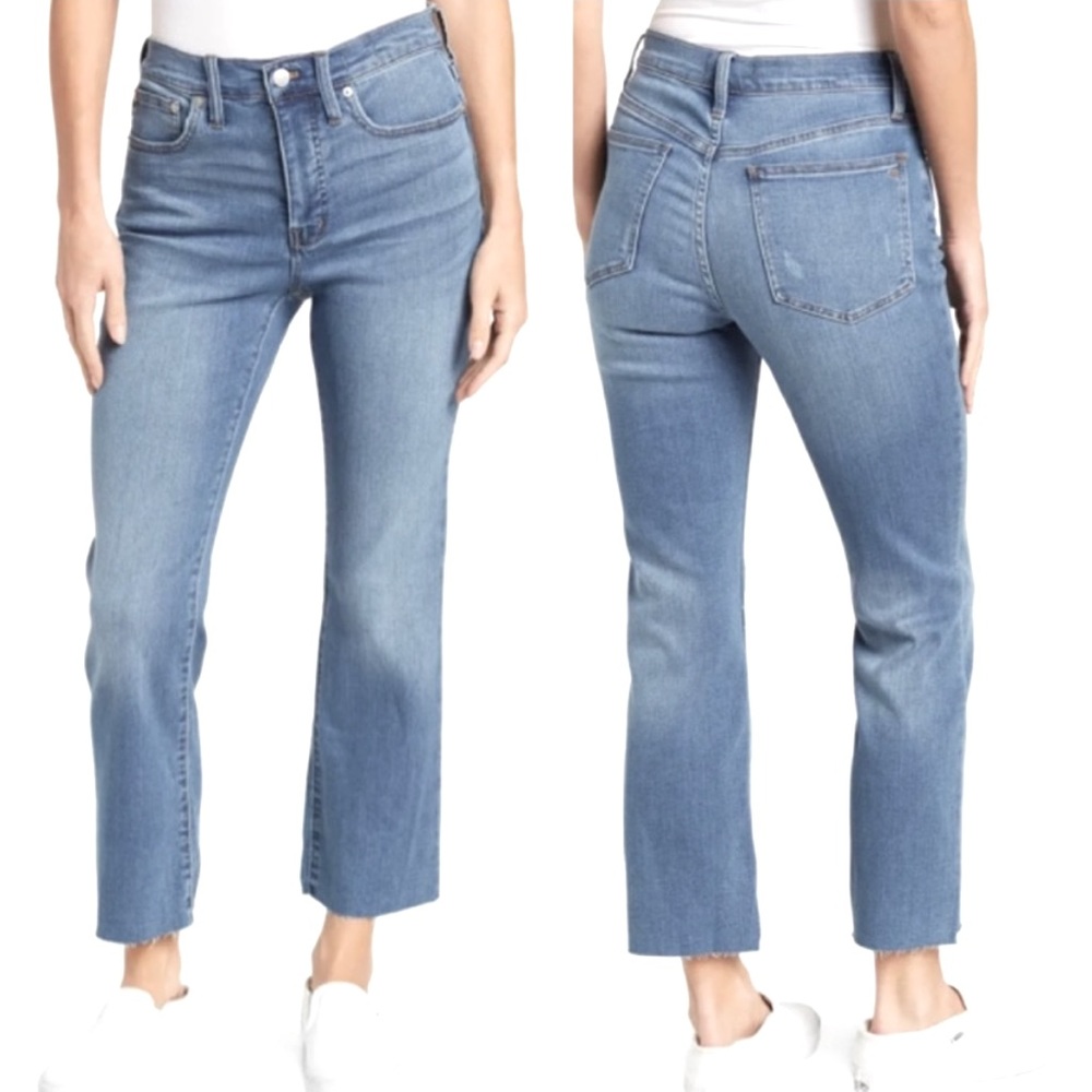 MADEWELL Cali Demi Boot Frayed Hem Jean
